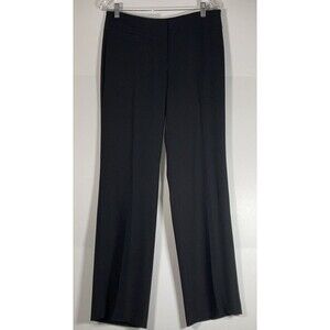 Eileen Fisher Black Trouser Pants  Womens Sz 8 Academia Career Office Minimalist